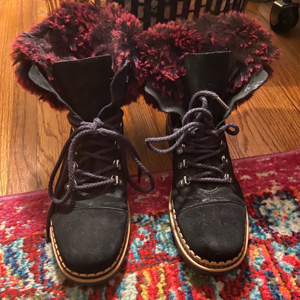Sam Edelman Bowen fur trim boots